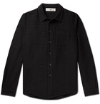 SÉFR - Leo Textured-Cotton Shirt - Black