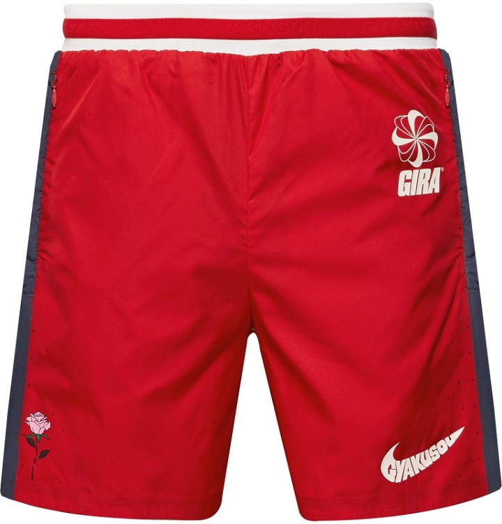 Photo: Nike x Undercover - GYAKUSOU NRG Stretch-Shell Drawstring Shorts - Red
