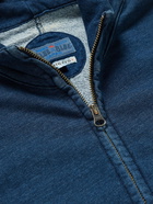 Blue Blue Japan - Indigo-Dyed Cotton-Jersey Zip-Up Hoodie - Blue