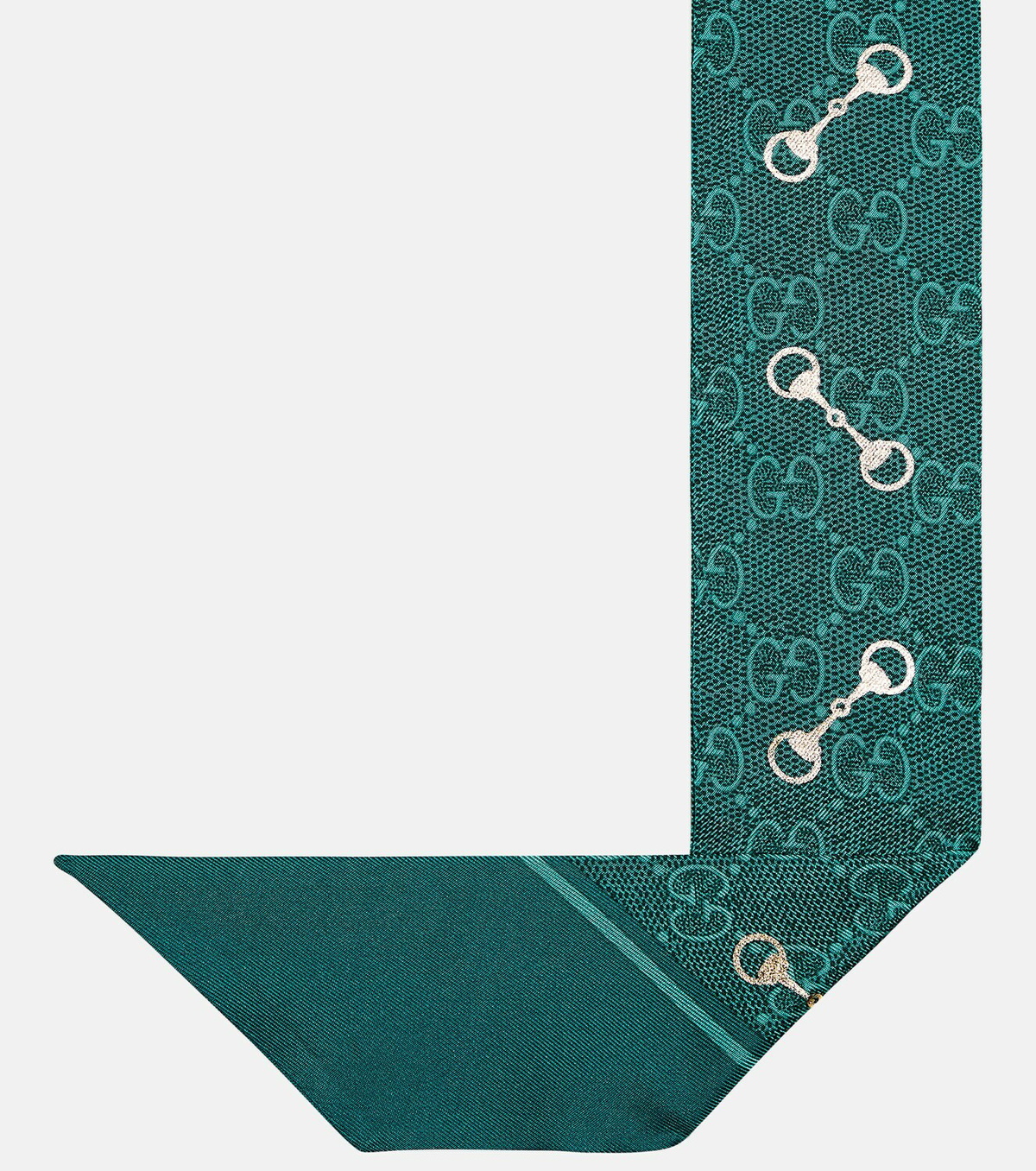 1970s Iconic Gucci Horsebit Print Silk Scarf main image 1