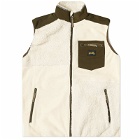 Stan Ray Men's Patchwork Fleece Vest in Natural/Olive