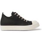 RICK OWENS - Low Leather sneakers - Black