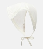 Faithfull Emilia lace-trimmed cotton head scarf