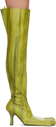 AVAVAV Green Very Slimy Feet Tall Boots