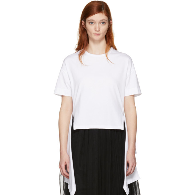 Photo: Cedric Charlier White Hanging Ruffle T-Shirt