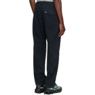 Stone Island Navy 3100052 Cotton Herringbone Trousers
