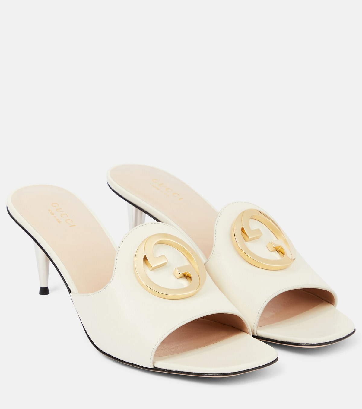 Gucci - Gucci Blondie leather mules Gucci