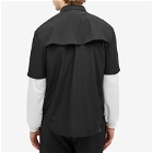 Han Kjobenhavn Men's Technical Short Sleeve Zip Shirt in Black