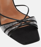 D'Accori Lust crystal-embellished satin mules