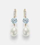 Mateo 14kt gold drop earrings with gemstones