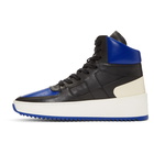 Fear of God Black and Blue B-Ball High-Top Sneakers