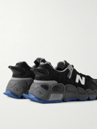New Balance - Salehe Bembury 574 Yurt Leather and Mesh-Trimmed Brushed-Suede Sneakers - Black