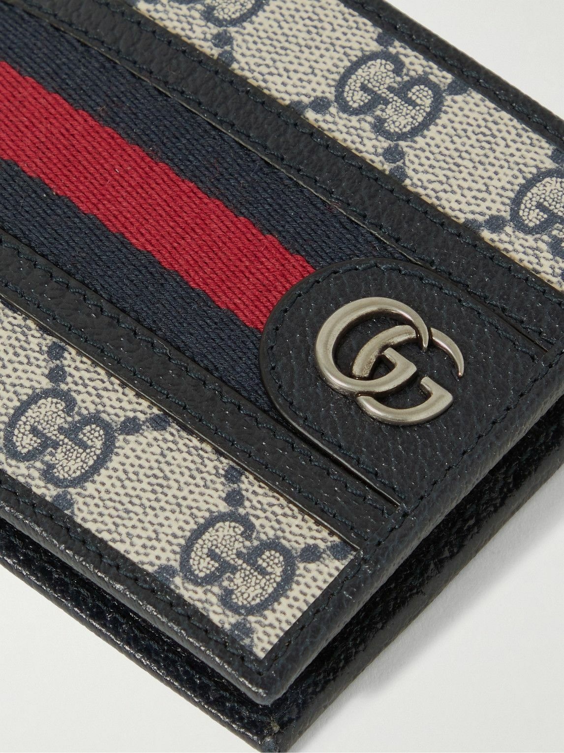 Gucci Ophidia Webbing-Trimmed Printed Coated-canvas and Leather