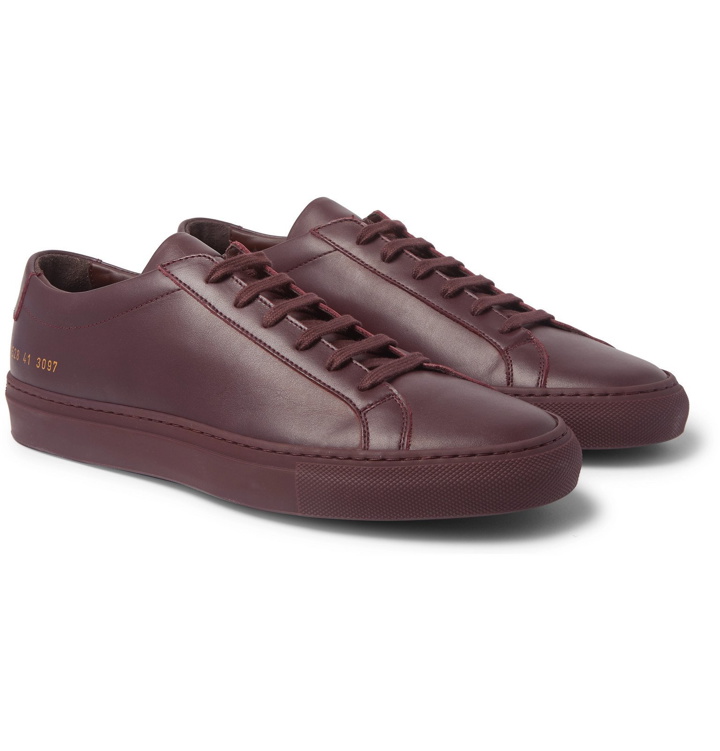 Photo: Common Projects - Original Achilles Leather Sneakers - Burgundy