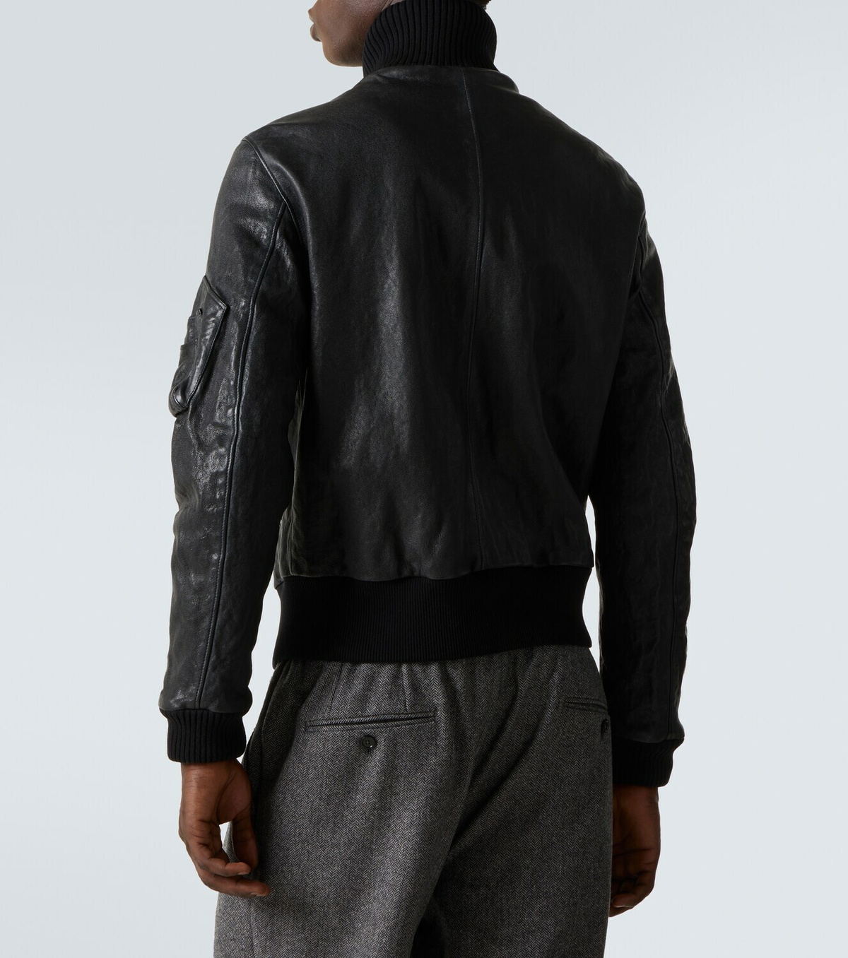 Dolce&Gabbana Leather bomber jacket