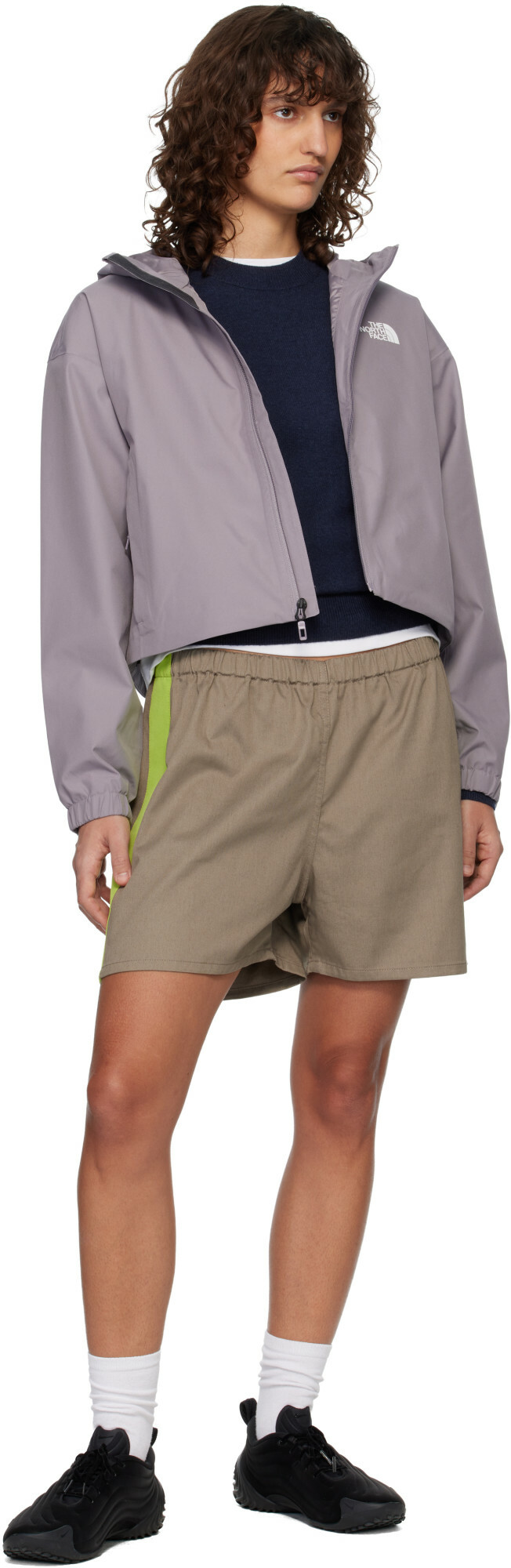The North Face Purple Quest Cropped Waterproof Rain Jacket