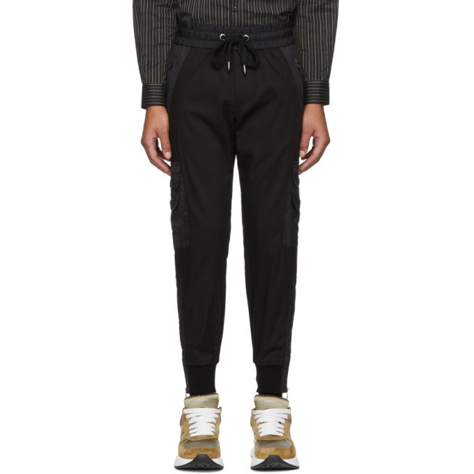 Photo: Dolce and Gabbana Black Cargo Trousers