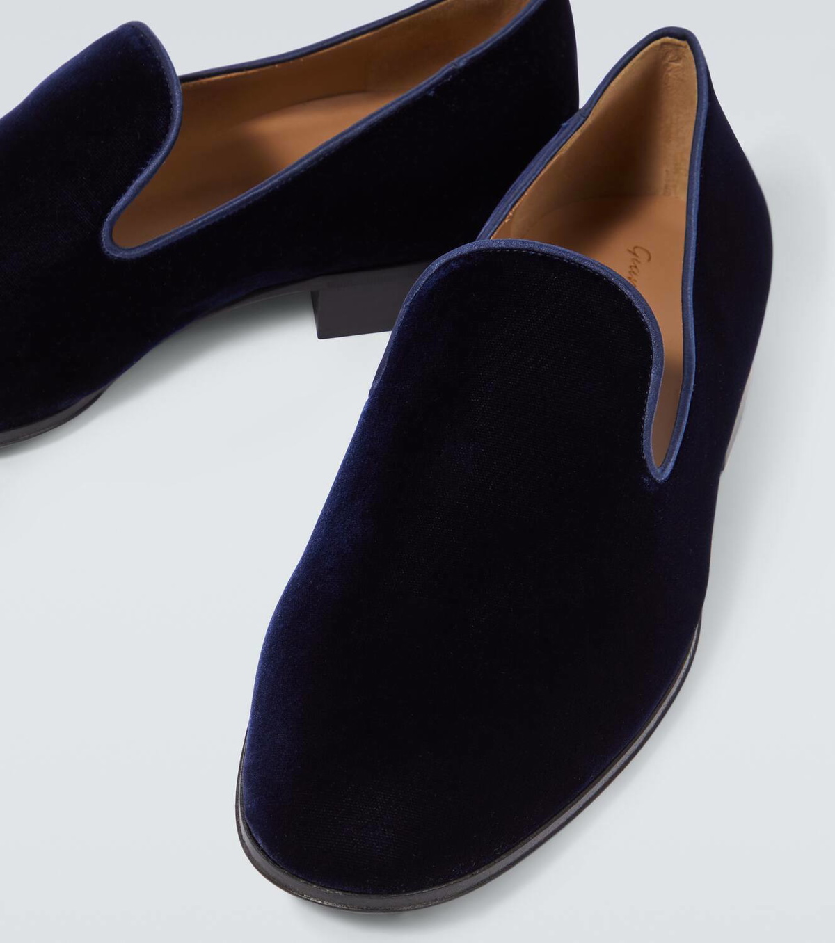 Gianvito Rossi Jean velvet loafers