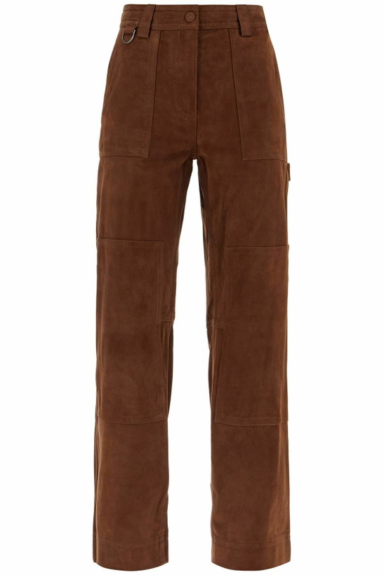 Photo: SAKS POTTS suede leather workwear pants Brown