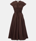 Tove Ceres gathered cotton midi dress