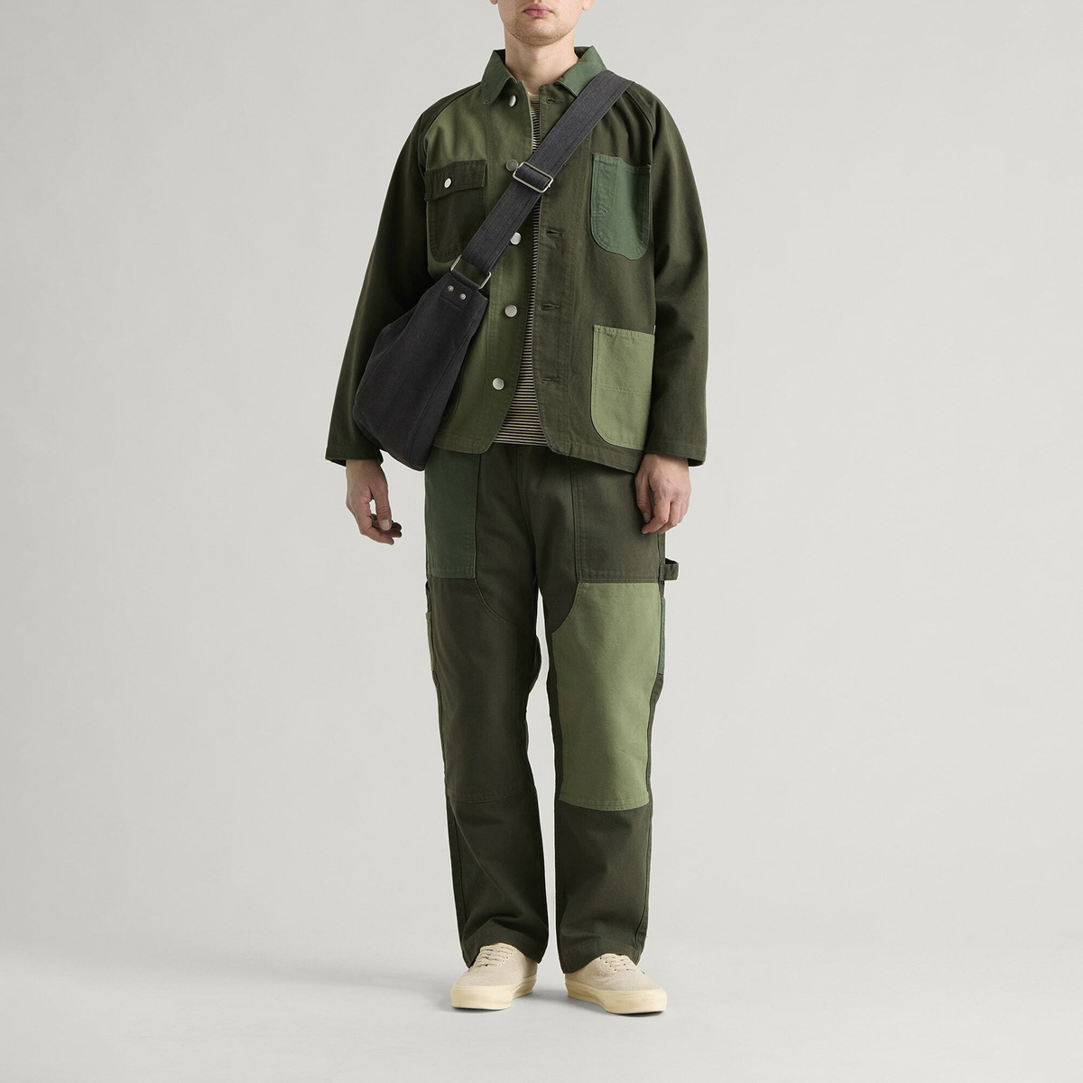 Service Works Men's Patchwork Utility Chef Pants in Green