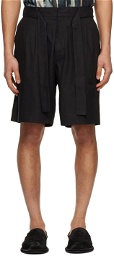 COMMAS Black Classic Tailored Shorts