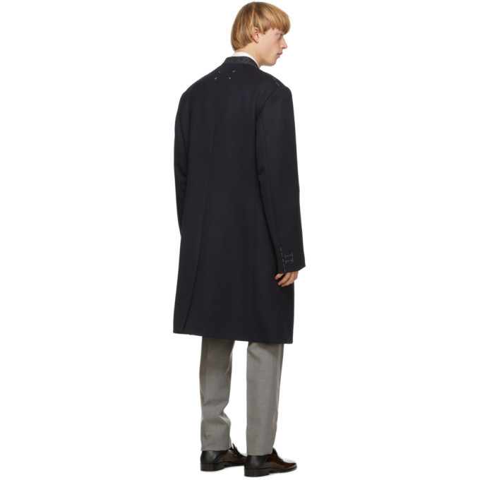 Maison Margiela Navy Cavalry Coat Maison Margiela