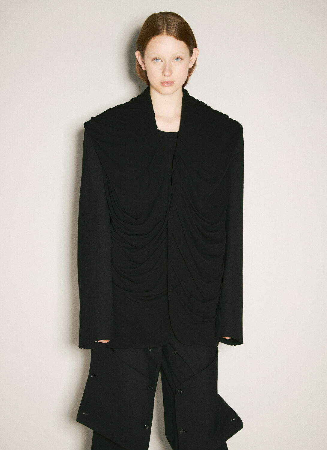 Y/Project Draped Hooded Blazer