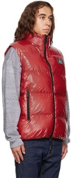 Dsquared2 Red Quilted Down Vest