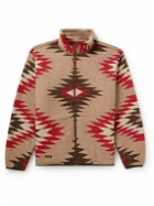 OrSlow - Boa Printed Fleece Jacket - Brown