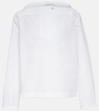 Jil Sander Cotton poplin pleated top