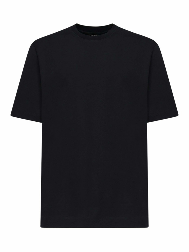 Photo: Zegna Cotton And Silk T-shirt