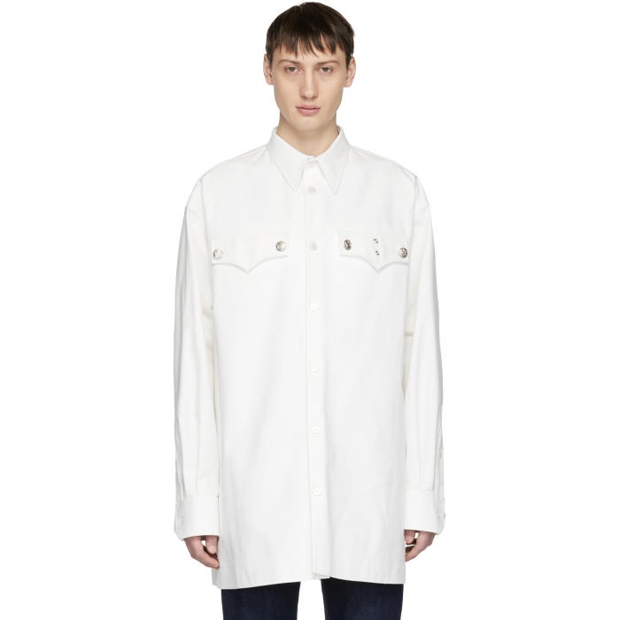 Photo: Calvin Klein 205W39NYC White Oversized Western Shirt