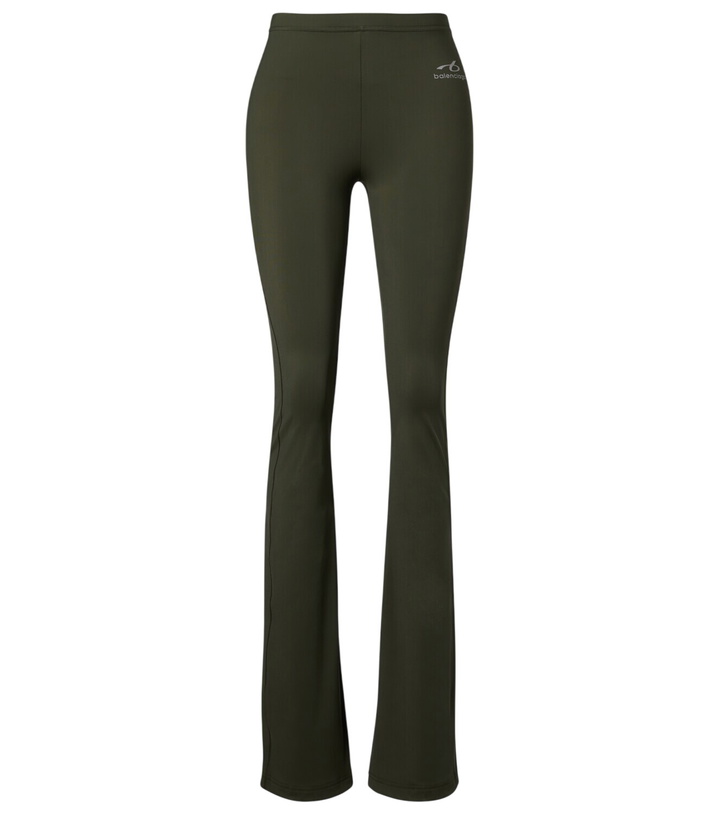 Photo: Balenciaga Logo flared leggings