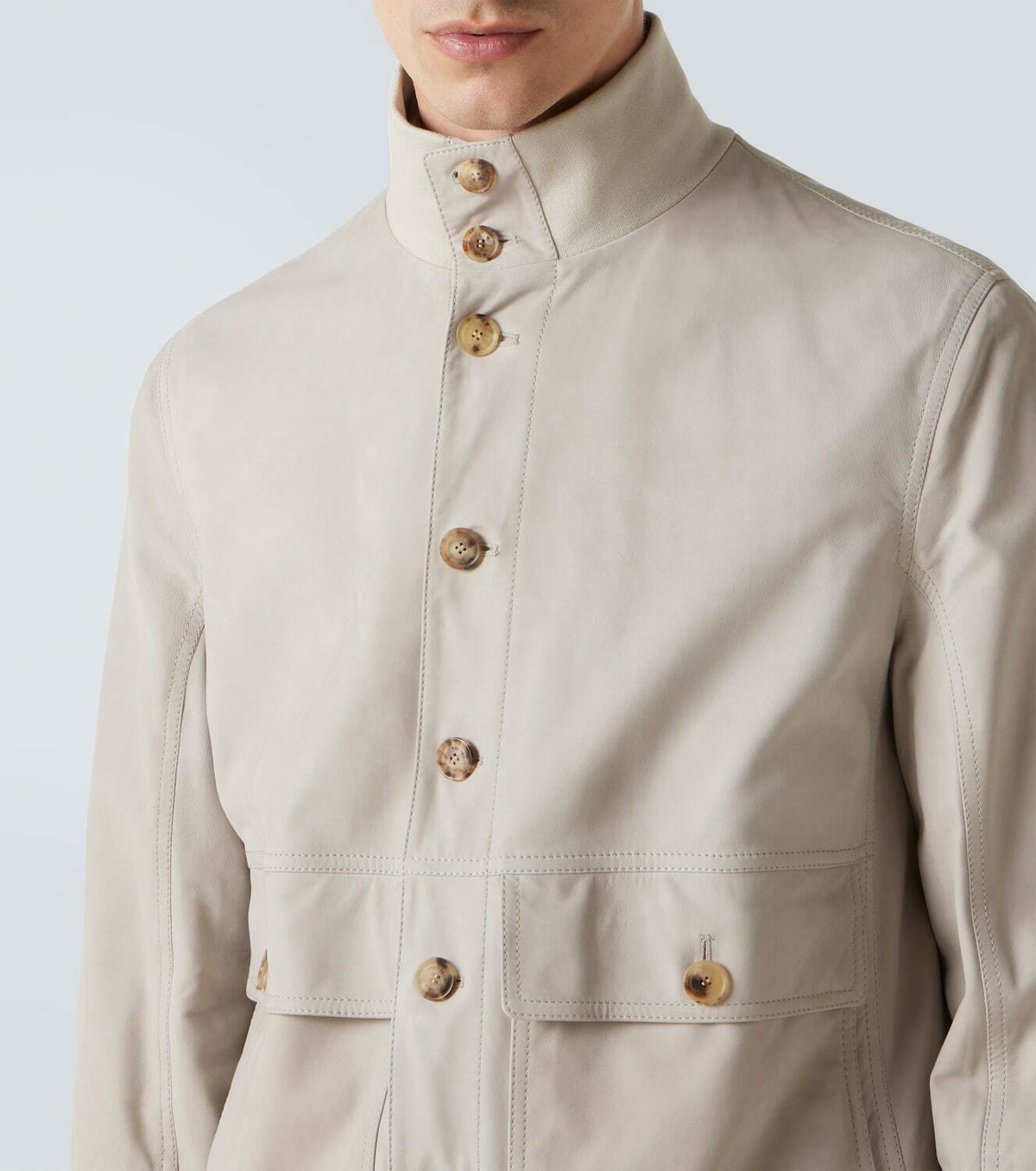 Brunello Cucinelli Leather blouson