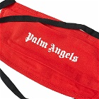 Palm Angels Men's Cotton Logo Face Mask in Red