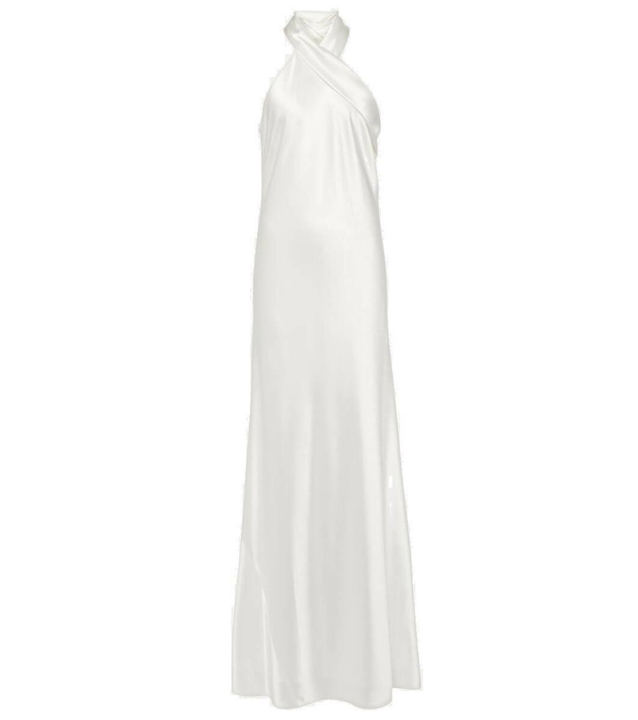 Photo: Galvan Pandora satin maxi dress