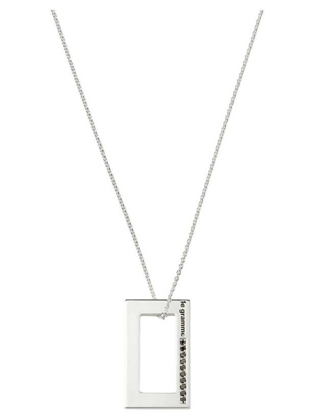 Photo: Le Gramme Sterling Silver Le 3.4g Polished Diamond Necklace
