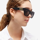 Balenciaga Women's BB0234S Sunglasses in Black/Grey