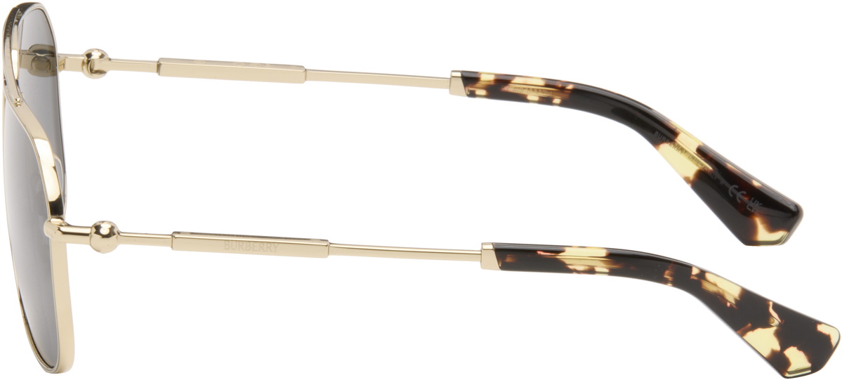 Burberry Gold Metal Sunglasses