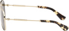 Burberry Gold Metal Sunglasses