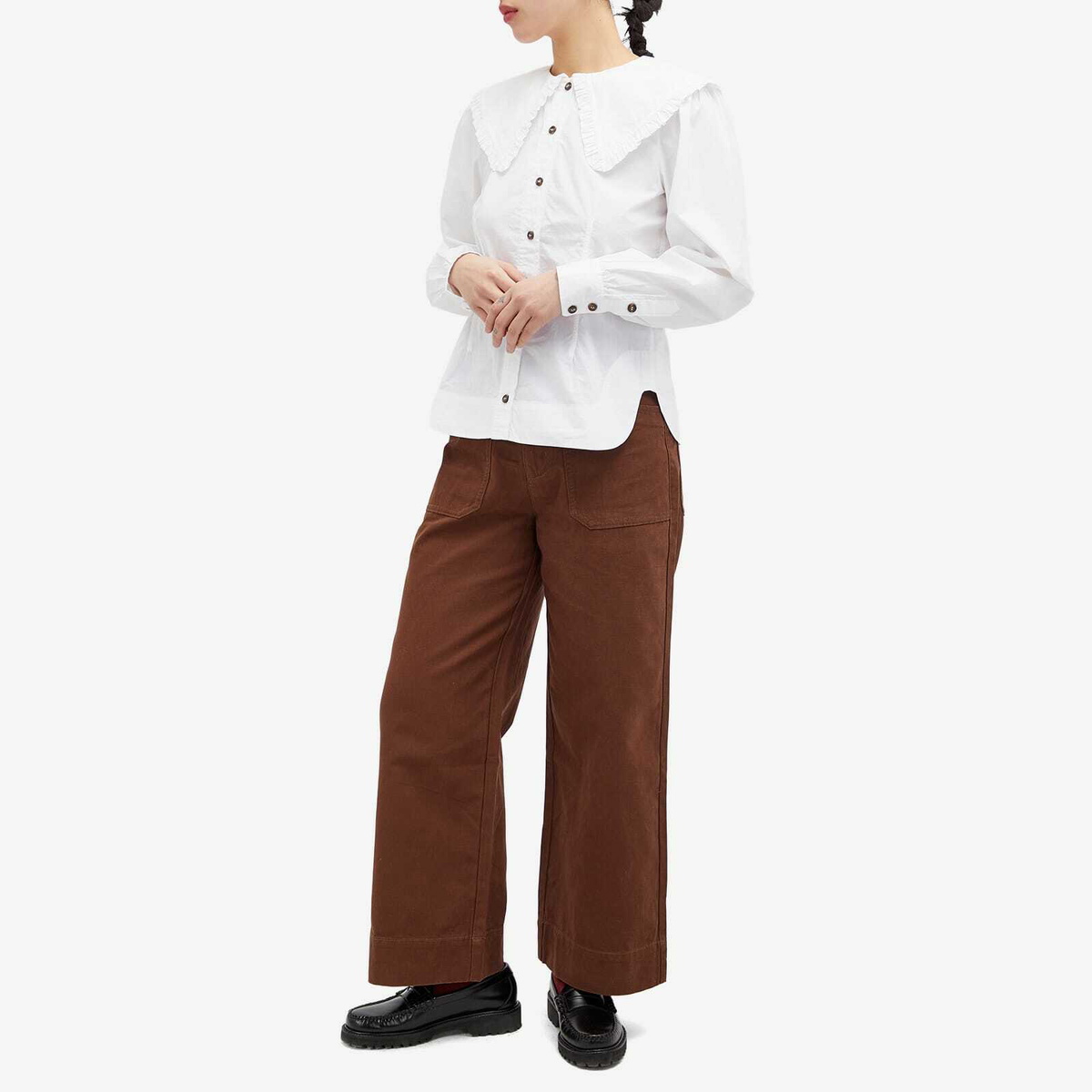L.F. Markey Women's Carpenter Trouser in Chocolate