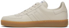 TOM FORD Beige Smoothe Leather Radcliffe Sneakers