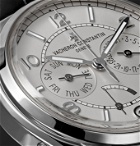 VACHERON CONSTANTIN - Fiftysix Day-Date Automatic 40mm Stainless Steel and Alligator Watch, Ref. No. 4400E/000A-B437 - Silver