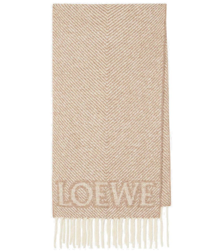 Photo: Loewe Alpaca and wool-blend scarf