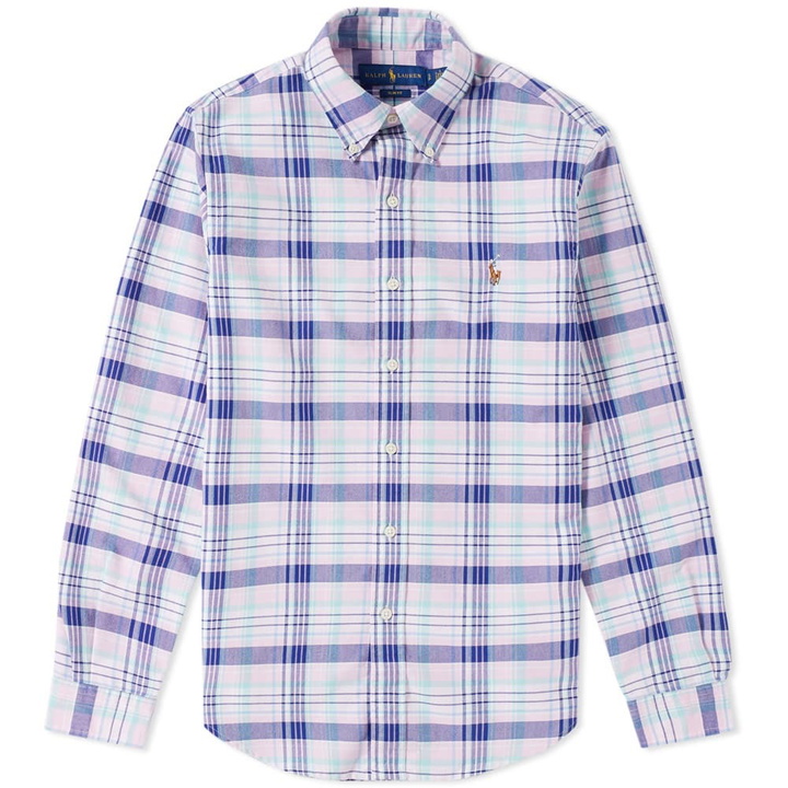 Photo: Polo Ralph Lauren Button Down Check Oxford Shirt Pink