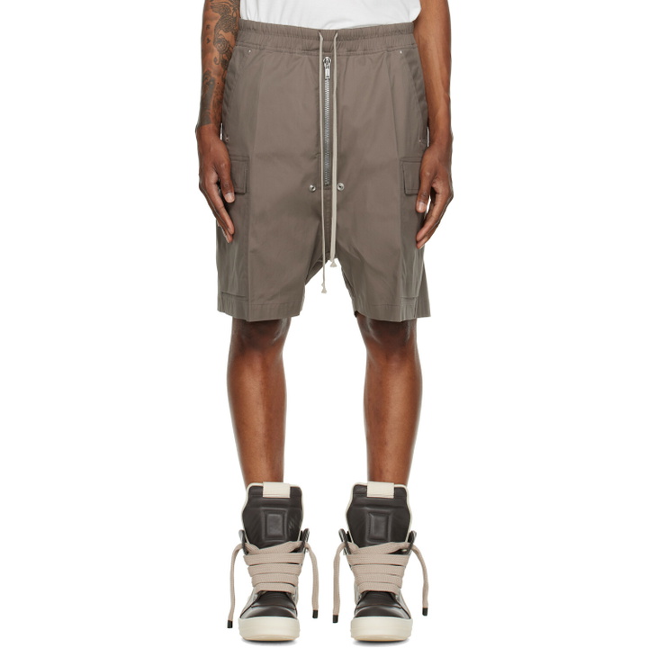 Photo: Rick Owens Gray Tower Cargobela Shorts