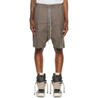 Rick Owens Gray Tower Cargobela Shorts