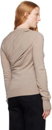 TOVE Beige Eleornore Long Sleeve T-Shirt