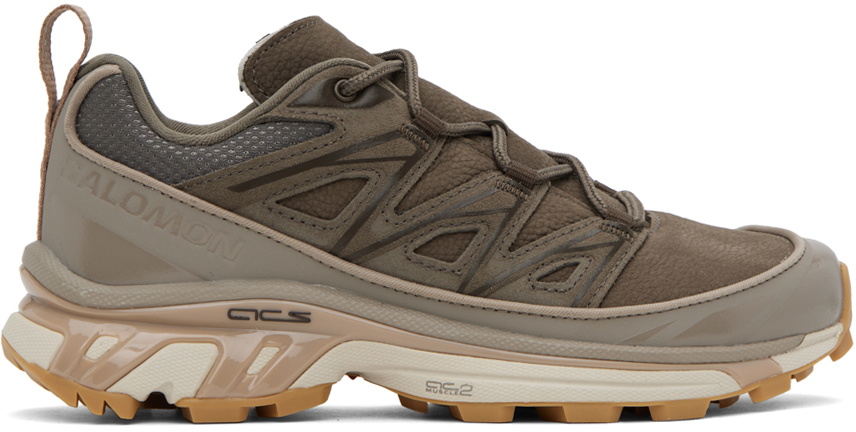 【送料&関税込】Salomon xt-6 Expanse Brown Sneakers With Log Salomon XT-6 Expanse Sneaker - Golden Oak/Acorn/Black